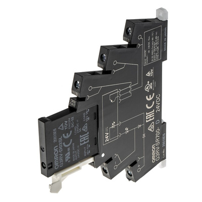 Omron G3RV-SR Series Solid State Interface Relay, 24 V dc Control, 3 A Load, DIN Rail Mount