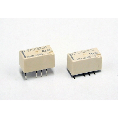 Fujitsu Surface Mount Signal Relay, 12V dc Coil, 2A Switching Current, DPDT