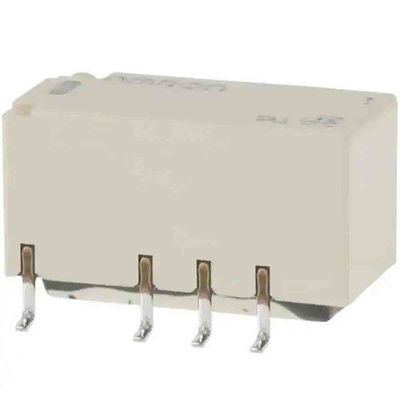 Omron Surface Mount Signal Relay, 24V dc Coil, 2A Switching Current, DPDT