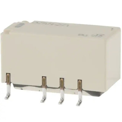Omron Surface Mount Signal Relay, 24V dc Coil, 2A Switching Current, DPDT