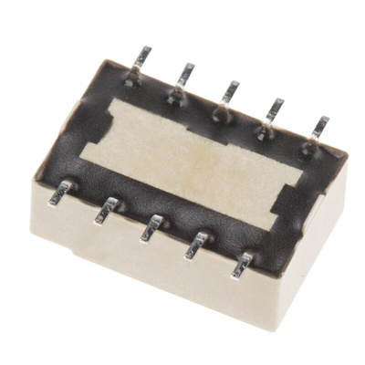 Panasonic DPDT Non-Latching Relay PCB Mount, 12V dc Coil, 2 A