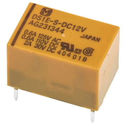Panasonic PCB Mount Signal Relay, 12V dc Coil, 3A Switching Current, SPST