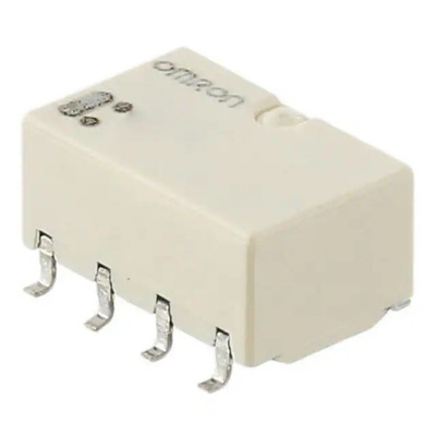 Omron Surface Mount Signal Relay, 5V dc Coil, 1A Switching Current, DPDT