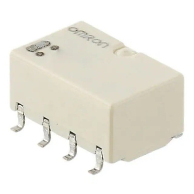 Omron Surface Mount Signal Relay, 12V dc Coil, 1A Switching Current, DPDT