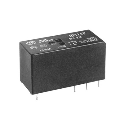 Hongfa Europe GMBH PCB Mount Latching Relay, 24V dc Coil, 2A Switching Current, DPDT