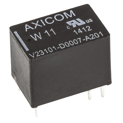 TE Connectivity PCB Mount Signal Relay, 24V dc Coil, 1.25A Switching Current, SPST