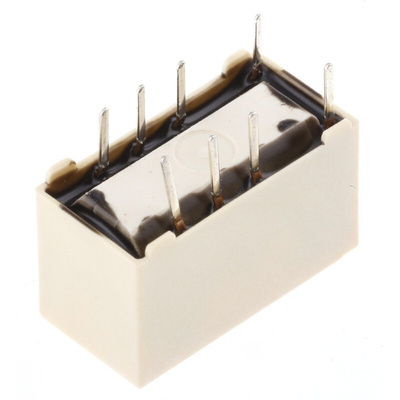 Omron PCB Mount Signal Relay, 12V dc Coil, 2A Switching Current, DPDT