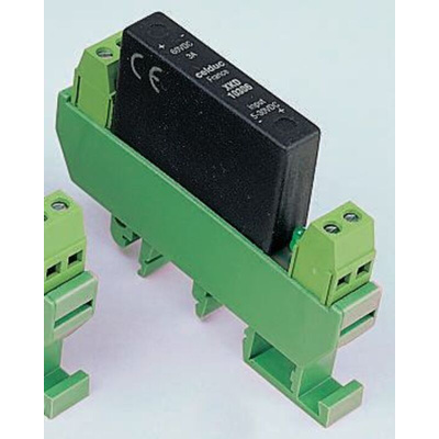 Celduc XK Series Solid State Interface Relay, 30 V ac/dc Control, 3 A Load, DIN Rail Mount