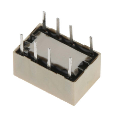 Omron PCB Mount Signal Relay, 12V dc Coil, 1A Switching Current, DPDT
