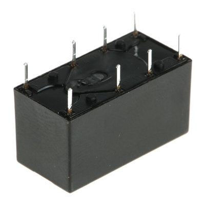 TE Connectivity PCB Mount Signal Relay, 12V dc Coil, 2A Switching Current, DPDT