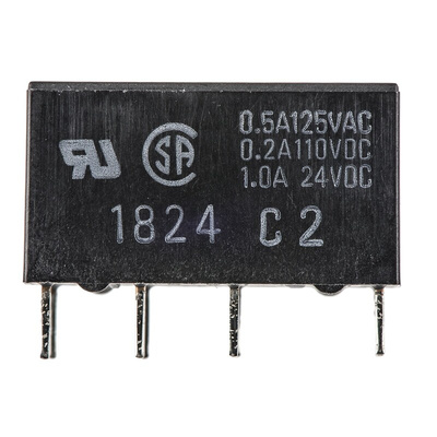 Omron PCB Mount Signal Relay, 3V dc Coil, 1A Switching Current, DPDT