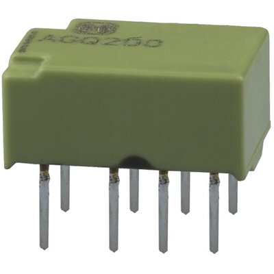 Panasonic PCB Mount Signal Relay, 12V dc Coil, 1A Switching Current, DPDT