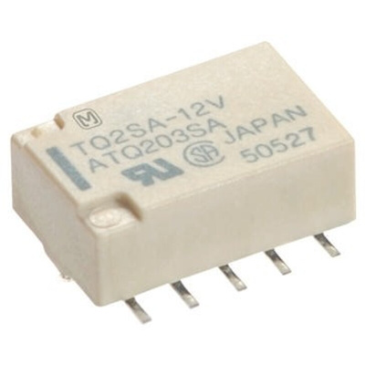 Panasonic Surface Mount Latching Signal Relay, 12V dc Coil, 2A Switching Current, DPDT