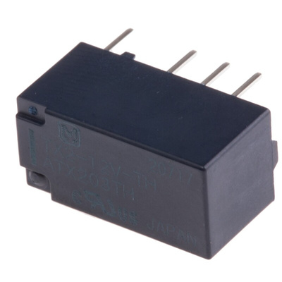 Panasonic Surface Mount Signal Relay, 12V dc Coil, 2A Switching Current, DPDT
