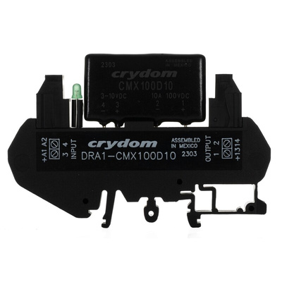 Sensata / Crydom DRA Series Solid State Interface Relay, 10 V dc Control, 8 A Load, DIN Rail Mount