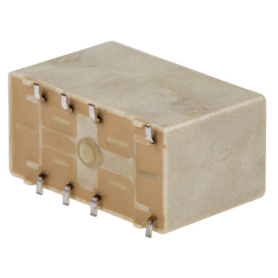 TE Connectivity PCB Mount Signal Relay, 12V dc Coil, 2A Switching Current, DPDT