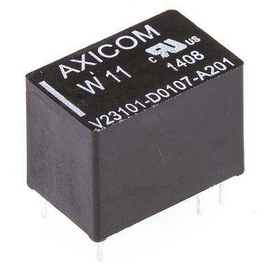 TE Connectivity PCB Mount Signal Relay, 24V dc Coil, 1.25A Switching Current, SPST
