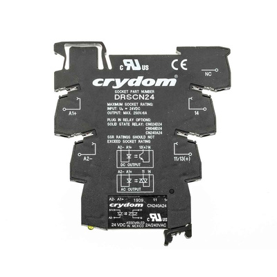 Sensata / Crydom DRACN Series Solid State Interface Relay, 30 V dc Control, 2 A Load, DIN Rail Mount