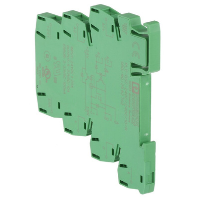 Phoenix Contact PLC-OSC- 24DC/ 24DC/ 10/R Series Solid State Interface Relay, 10 A Load, DIN Rail Mount