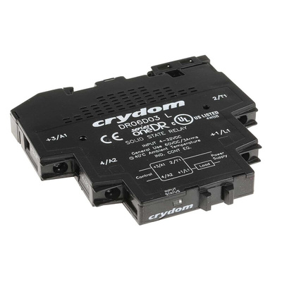 Sensata / Crydom Solid State Interface Relay, 32 V dc Control, 3 A Load, DIN Rail Mount