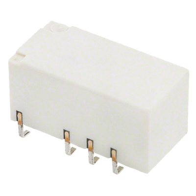 Omron Surface Mount Latching Signal Relay, 5V dc Coil, 2A Switching Current, DPDT