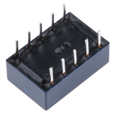 Panasonic PCB Mount Latching Signal Relay, 5V dc Coil, 1A Switching Current, DPDT