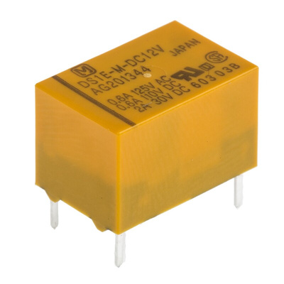 Panasonic Surface Mount Signal Relay, 12V dc Coil, 3A Switching Current, SPST