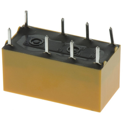 Panasonic PCB Mount Signal Relay, 5V dc Coil, 3A Switching Current, DPDT