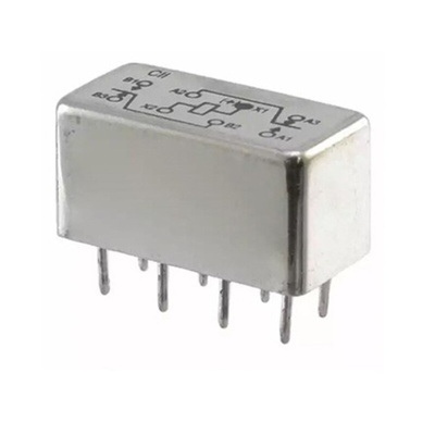 TE Connectivity PCB Mount Signal Relay, 24V dc Coil, 2A Switching Current, DPDT