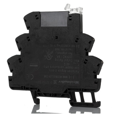Weidmuller TOZ Series Solid State Interface Relay, 230 V Control, 100 mA Load, DIN Rail Mount