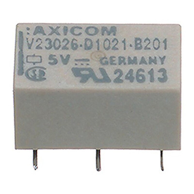 TE Connectivity Surface Mount Signal Relay, 5V dc Coil, 1A Switching Current, DPDT