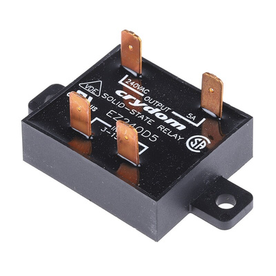 Sensata / Crydom EZ Series Solid State Relay, 5 A rms Load, Panel Mount, 280 V Load, 15 V dc Control