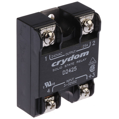 Sensata / Crydom Solid State Relay, 25 A rms Load, Surface Mount, 280 V rms Load, 32 V Control