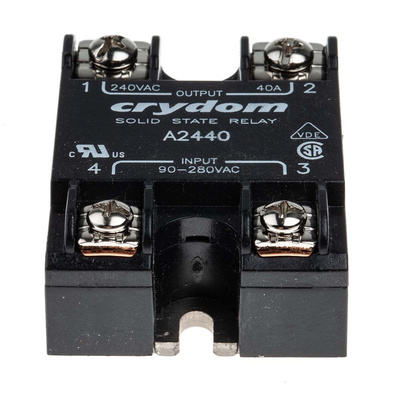 Sensata / Crydom Series 1 Series Solid State Relay, 40 A rms Load, Surface Mount, 280 V rms Load, 280 V rms Control