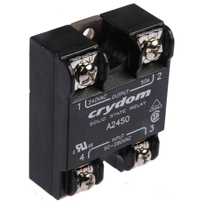 Sensata / Crydom 1 Series Solid State Relay, 50 A rms Load, Surface Mount, 280 V rms Load, 280 V rms Control