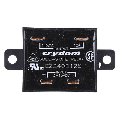 Sensata / Crydom EZ Series Solid State Relay, 12 A rms Load, Panel Mount, 280 V Load, 15 V dc Control