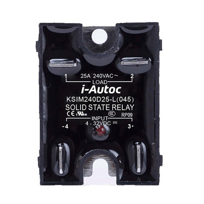 i-Autoc Solid State Relay, 10 A Load, Panel Mount, 280 V ac Load, 32 V dc Control