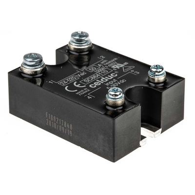 Celduc SC8 Series Solid State Relay, 50 A Load, Panel Mount, 520 V rms Load, 30 V dc Control