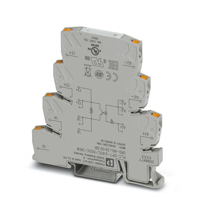 Phoenix Contact PLC-OPT24DC Series Solid State Interface Relay, DIN Rail Mount