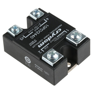 Sensata / Crydom PCV Series Solid State Relay, 40 A rms Load, PCB Mount, 240 V ac Load, 10 V dc Control