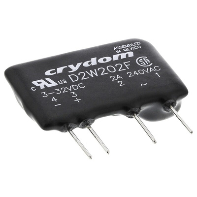 Sensata / Crydom D2W Series Solid State Relay, 2 A Load, PCB Mount, 280 V Load, 32 V dc Control