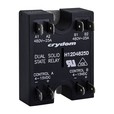 Sensata / Crydom Solid State Relay, 25 A Load, Surface Mount, 280 V Load, 15 V Control