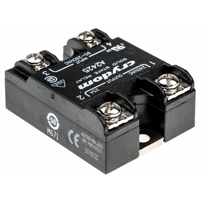 Sensata / Crydom Series 1 Series Solid State Relay, 25 A rms Load, Surface Mount, 280 V rms Load, 280 V rms Control