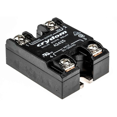 Sensata / Crydom Series 1 Series Solid State Relay, 25 A rms Load, Surface Mount, 280 V rms Load, 280 V rms Control