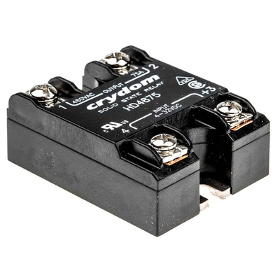 Sensata / Crydom HA AND HD SERIES Series Solid State Relay, 75 A Load, Panel Mount, 530 V ac Load, 32 V Control