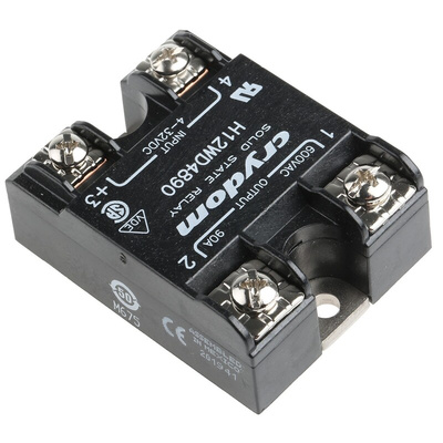 Sensata / Crydom H1 Series Solid State Relay, 90 A Load, Panel Mount, 660 V ac Load, 32 V Control