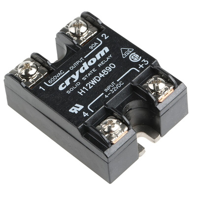 Sensata / Crydom H1 Series Solid State Relay, 90 A Load, Panel Mount, 660 V ac Load, 32 V Control