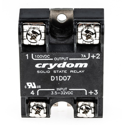 Sensata / Crydom 1-DC Series Solid State Relay, 7 A Load, Surface Mount, 100 V Load, 32 V Control