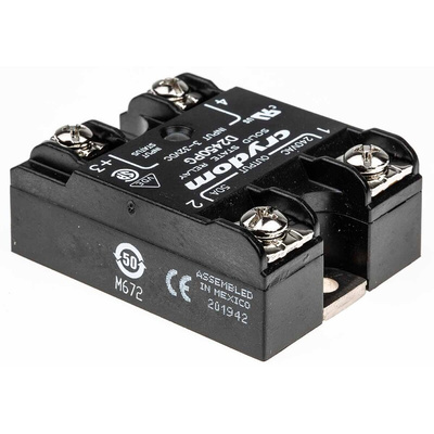 Sensata / Crydom 1 Series Solid State Relay, 50 A Load, Panel Mount, 280 V rms Load, 32 V Control