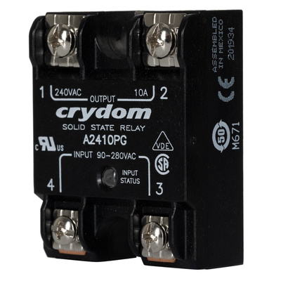 Sensata / Crydom 1 Series Solid State Relay, 10 A Load, Panel Mount, 280 V rms Load, 280 V Control